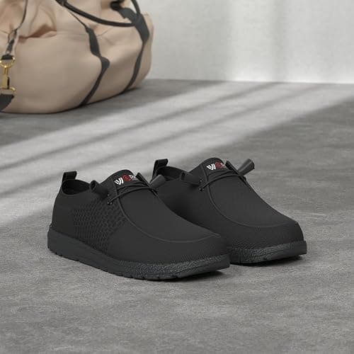 LARNMERN Slip On Steel Toe Shoes Men Lightweight Comfortable Lounging Walking Sneakers Steel Toe Loafers thumbnail 3