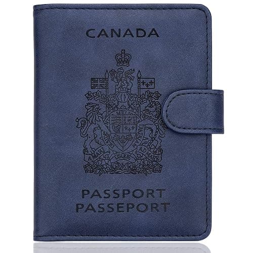 WALNEW RFID Blocking Passport Holder Travel Wallet Cover Case - Image 1