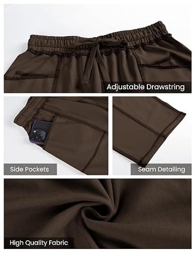 Athlisan Womens Baggy Barrel Pants Wide Leg Lounge Drawstring Sweatpants with Pockets thumbnail 4