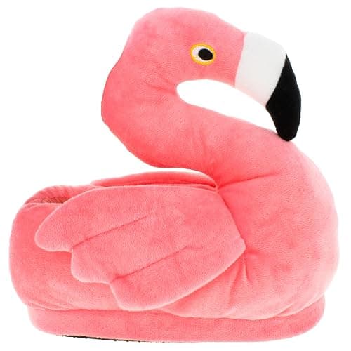 Happy Feet Animal Slippers for Adults and Kids, Cozy and Comfortable, Sturdy Rubber Soles, Thick 1-Inch Memory Foam Footbed, Non-Skid Bottoms, Plush Velvety Material Slippers, As Seen on Shark Tank thumbnail 2