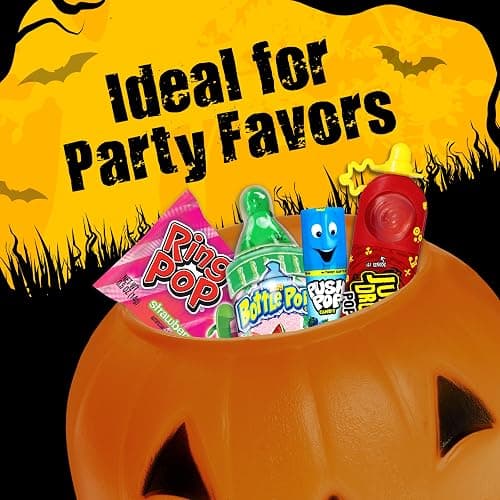 Halloween Candy Variety Pack, 18Ct Assorted Lollipops, Bulk Individually Wrapped Ring Pop, Push Pop, Baby Bottle Pop & Juicy Drop, Birthday Party Favors, Trick or Treat, Halloween Bowls, Kids Gifts thumbnail 7