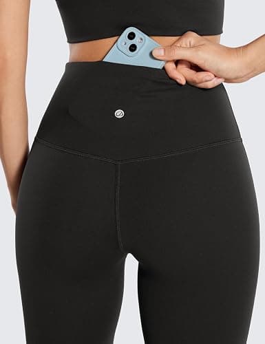 CRZ YOGA Butterluxe Flare Leggings 29"/30.5"/32"/33.5" - High Waist Bootcut Wide Leg Lounge Womens Yoga Pants with Pocket thumbnail 5