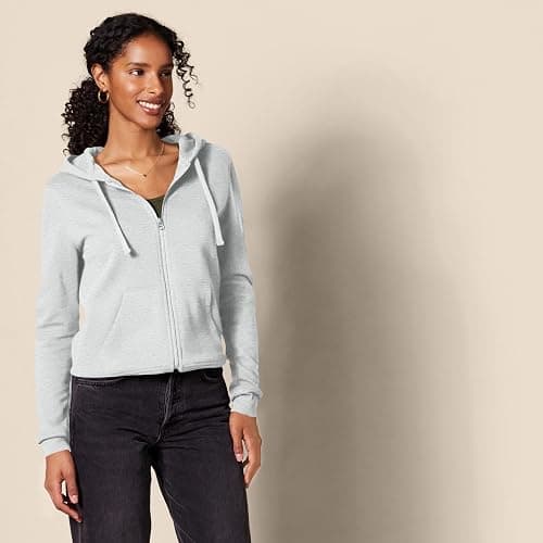 Amazon Essentials womens Fleece Full-Zip Hoodie (Available in Plus Size) thumbnail 3