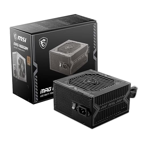 MSI MAG A650BN, Non-Modular Compact 650W Power Supply, 80+ Bronze, Low-Noise Fan, Active PFC Design, 5 Year Warranty - Image 1