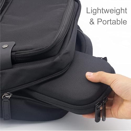 PROHAPI Hard Stethoscope Case, Lightweight Thin Stethoscope Holder Storage Pouch for Littmann Classic III, Lightweight II S.E, Cardiology IV, MDF Acoustica Deluxe Stethoscopes (Black) - Black thumbnail 6
