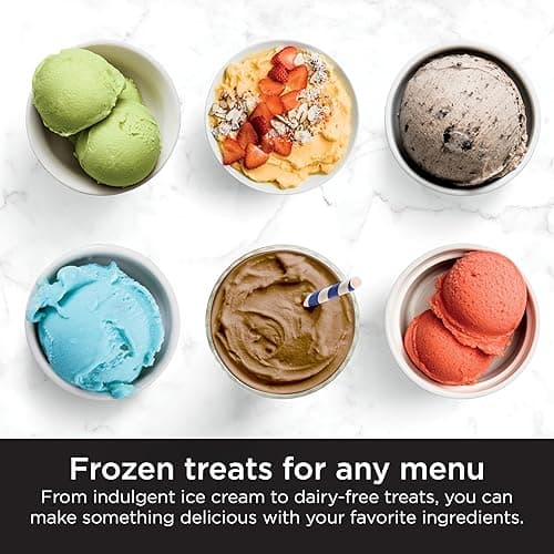 Ninja NC301 CREAMi Ice Cream Maker, for Gelato, Mix-ins, Milkshakes, Sorbet, Smoothie Bowls & More, 7 One-Touch Programs, with (2) Pint Containers & Lids, Compact Size, Perfect for Kids, Silver thumbnail 4