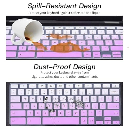 Dell Keyboard Cover for Chromebook 11.6" 3100 3110 3120 3180 3181 3189 5190 & Chromebook 13.3 3380 - Ombre Purple thumbnail 5