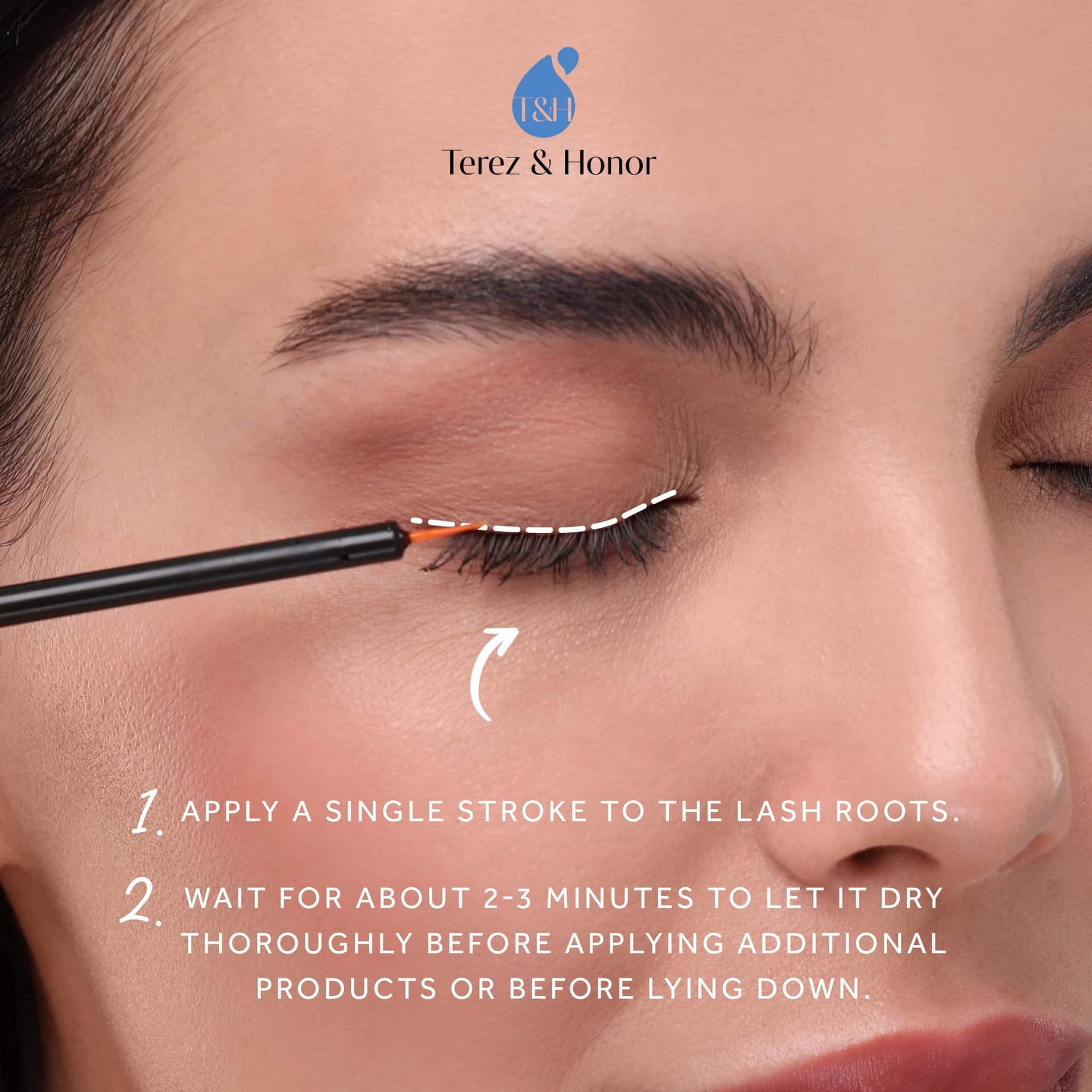 Advanced Eyelash Serum for Thicker, Longer Eyelashes and Eyebrows - Grow Luscious Lashes with Brow Enhancer (3mL) thumbnail 3
