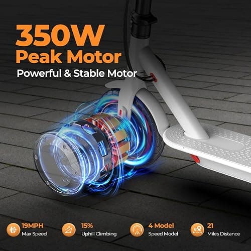MAXSHOT Electric Scooter for Adults, 8.5/10/14" Tires, 19/22Mph, 350W/500W Motor, 21-28 Miles Range, Folding E-Scooter with Dual Suspension,APP(V1/SPRO/MAX/PRO/X1/X1PRO/PR) thumbnail 2
