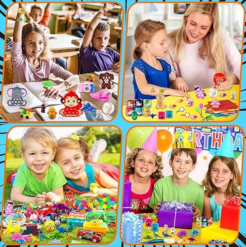 KissFuture 1000 PCS Party Favors for Kids, Fidget Toys Bulk, Prize Treasure Box Toys for Classroom, Birthday Gifts, Pinata Stuffers, Goodie Bags Stuffers for Kids, Carnival Prizes thumbnail 8