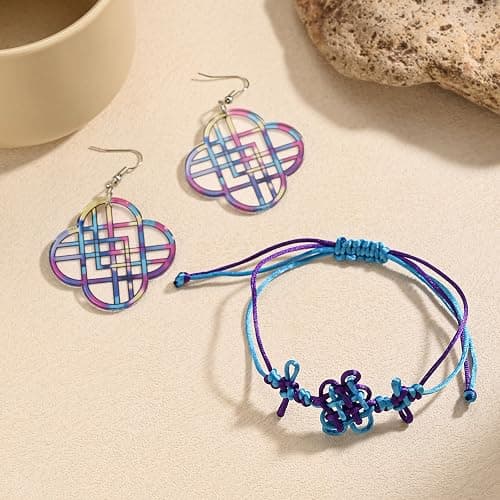 Knot Bracelets Earring for Wom Men Concert Outfit Accessories Gifts for Fans thumbnail 6