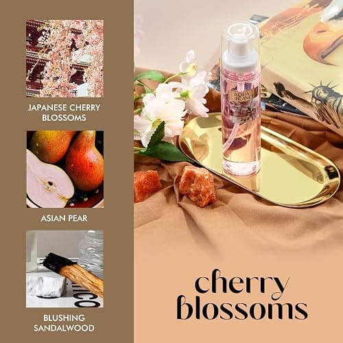 AQUA BLANCE Body Spray, Fragrance Mist for Women, Pack of 3, Each 3.9 Fl Oz, Total 11.7 Fl Oz, Cherry Blossoms thumbnail 3