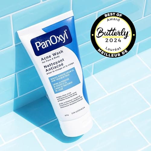 PanOxyl 4% Benzoyl Peroxide Acne Wash, Helps Clear and Prevent Acne, Daily Antibacterial Wash, Gentle, pH-Balanced, 85g thumbnail 9