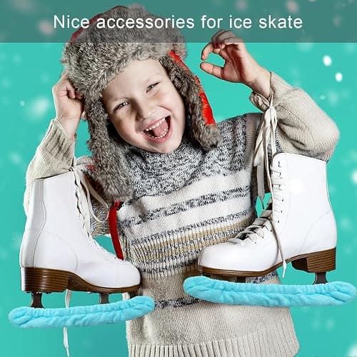 Coolrunner Ice Skate Blade Covers, Sports Blade Cover Skate Blade Protector for Hockey Skates, Figure Skates and Ice Skates, Black thumbnail 5