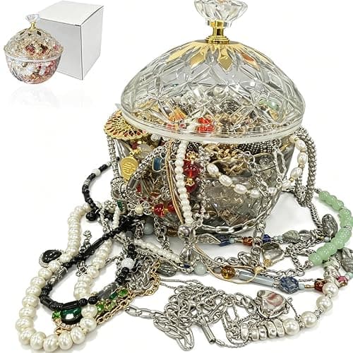 Mpbxisn Mystery Jewelry Jar, Vintage,Goth Surprise Jewelry Set Gift for Her - Image 1