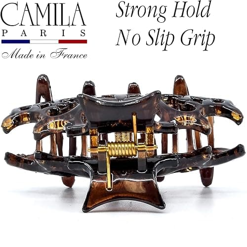 Camila Paris NV105 French Hair Clip for Women, Girls Hair Claw Clips Jaw Fashion Durable and Styling Hair Accessories for Women, Strong Hold No Slip Grip, Made in France thumbnail 4