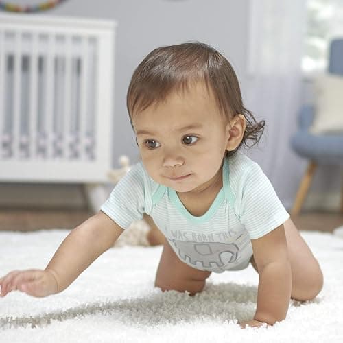 Gerber Unisex Baby 5-Pack Short-Sleeve Onesies thumbnail 8