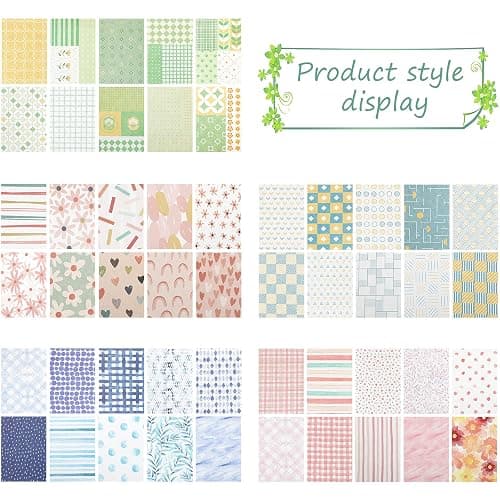 500 Sheets Vintage DIY Scrapbook Paper Supplies Aesthetic Paper Supplies Decorative Paper Material for DIY Scrapbooks Journal Photo Album Crafts (Classic Style,3.35 x 2.17 Inches) thumbnail 5