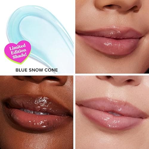 Too Faced Kissing Jelly Lip Oil Gloss | Hydrating Lip Oil + Gloss Hybrid for Instant Moisture and Shine, 0.15 Fl Oz thumbnail 4