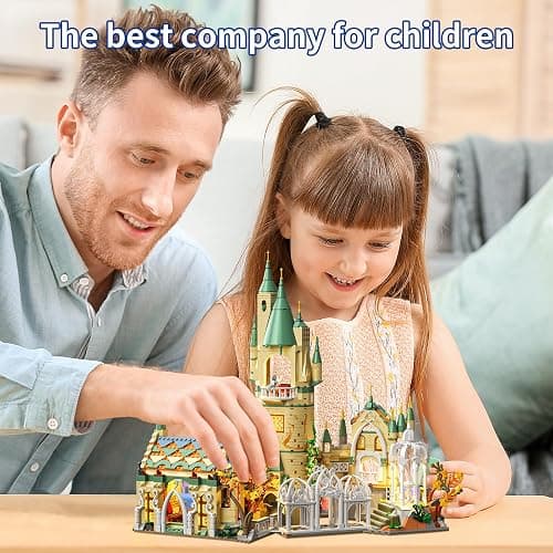HJPLPXH Magic Medieval Castle Architecture Building Block Sets, Creative Ideals Gifts for Boys Girls Adults (1555PCS) thumbnail 8
