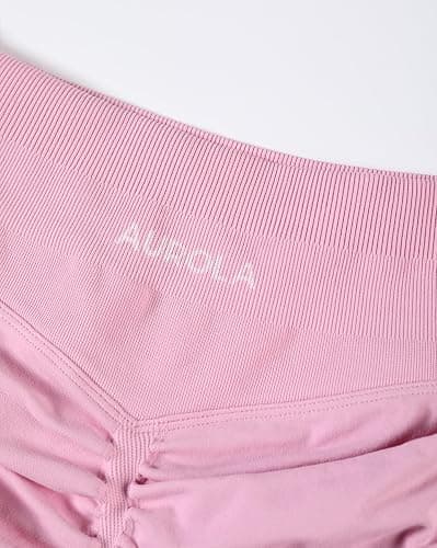 AUROLA Influence Workout Shorts for Women,2.5 3.5 4.5 5.5 6.5 No Roll Up Squat Proof Scrunch Seamless Compression Gym Short thumbnail 7