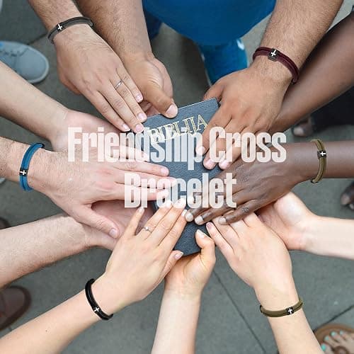Landical 6 Pcs Braided Cross Bracelet Adjustable Rope Jesus Bracelet Christian Religious Gift for Men Women WWJD Wristband Metal Knot thumbnail 4