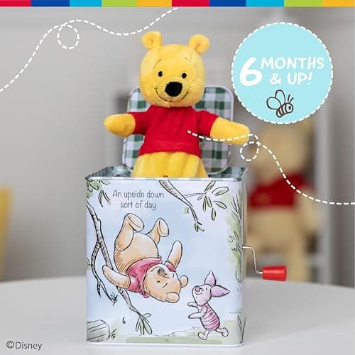 KIDS PREFERRED Disney Baby Winnie The Pooh Jack-in-The-Box - Musical Toy for Babies Multi ,6.5" thumbnail 6