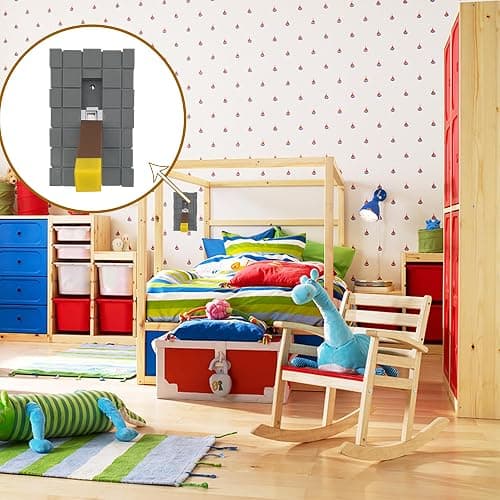 Game Room Light Switch Cover, 1 Toggles Blocks Light Switch Cover, My World Room Decor, 1 Gangs Standard Size for Fans Kids Bedroom Decoration, Yellow stick level thumbnail 4