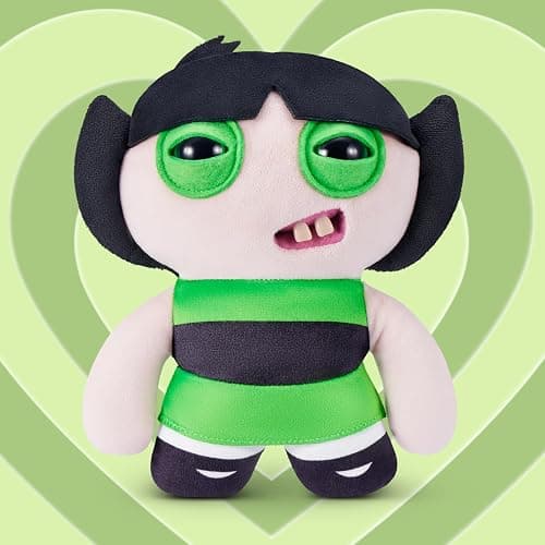 Fuggler Powerpuff Girls 9-Inch Plush Toy (Buttercup) by ZURU – Funny Ugly Monster Stuffed Animal with Human-Like Teeth, Collectible Plush for Kids, Tweens, Teens, Adults & Cartoon Fans thumbnail 2