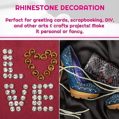 Rhinestone Stickers, Anezus 4950pcs Adhesive Stick on Gems Face Jewels Stickers Self Adhesive Rhinestones for Crafts, Makeup and Decorations (30 Colors, 4 Sizes) thumbnail 6