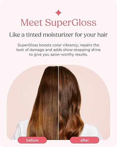 Glaze Super Gloss Color Conditioning Gloss – Cocoa Lights for Medium to Dark Brown Hair with Highlights – Rinse Out Semi-Permanent Hair Gloss that Enhances Color and Boosts Shine & Hydration thumbnail 2