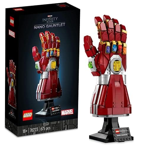 LEGO 76223 Marvel The Nano Infinity Glove, Thanos Set, Building Kit, Inifinity, Avengers Film: Endgame, Gift, for Adults - Image 1