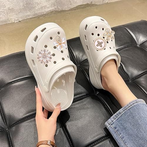 VEGCOO 15 Pcs Shoe Charms for Clog Shoes, Metal Bling Crystal Rhinestone Clog Sandals Decorations Charms, Shining Shoe Decoration Charms for Women Girls Birthday Christmas Party Gifts thumbnail 5