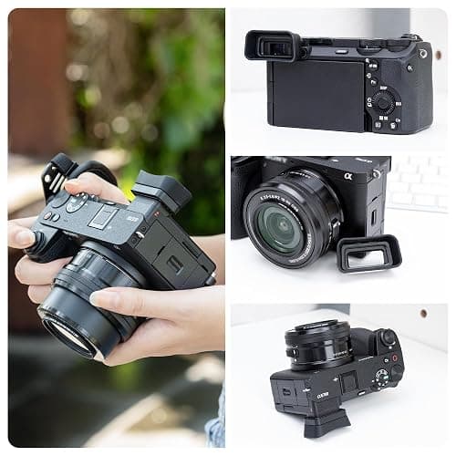 A6700 Eyecup Eyepiece, Soft Silicon Extended Camera Eye Cup Viewfinder Special Designed for Sony A6700 Alpha APS-C Mirrorless Camera Replaces Sony FDA-EP20 (Not Affect The Use of A6700 Camera Screen) thumbnail 9