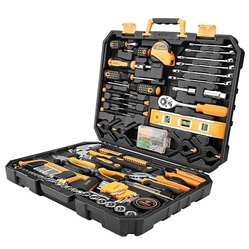 DEKOPRO 228 Piece Socket Wrench Auto Repair Tool Combination Package Mixed Tool Set Hand Tool Kit with Plastic Toolbox Storage Case thumbnail 3