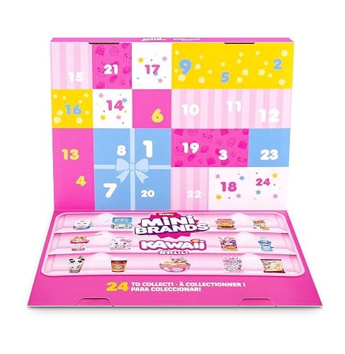 Mini Brands Kawaii Advent Calendar by ZURU, Collectible Seaonal Toys for Girls thumbnail 3