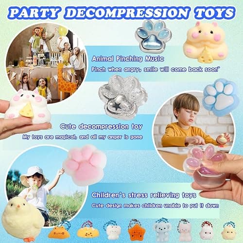 16pcs Squishy Pack,Fidget Toys Kit,Include taba Squishies Party Favors for Kids 4-8 8-12 Treasure Box Toys for Classroom Birthday Goodie Bag taba Squishy Stress Relief Toys thumbnail 7