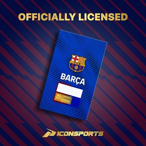 Icon Sports Officially Licensed FC Barcelona Soccer Track Jacket - Unisex Adult thumbnail 7