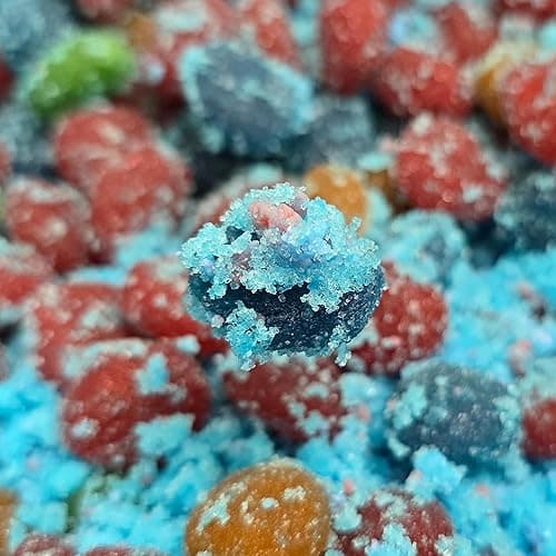Poppin Crunch Cotton Candy Gushers Candy Snacks, 1-2 LBS, Choice of Sweet or Sour Bonbon Gummy Candies (1 Pound, Sour) - Sour - 1 Pound