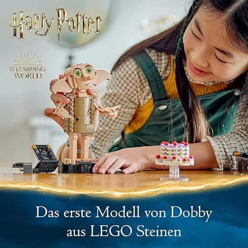 Lego Harry Potter Dobby The House Elf Set - Easter Gifts for Children and All Fans from 8 Years - Movable Iconic Figure - Toy - Bedroom Accessory & Decoration - Character Collection - 76421 thumbnail 2