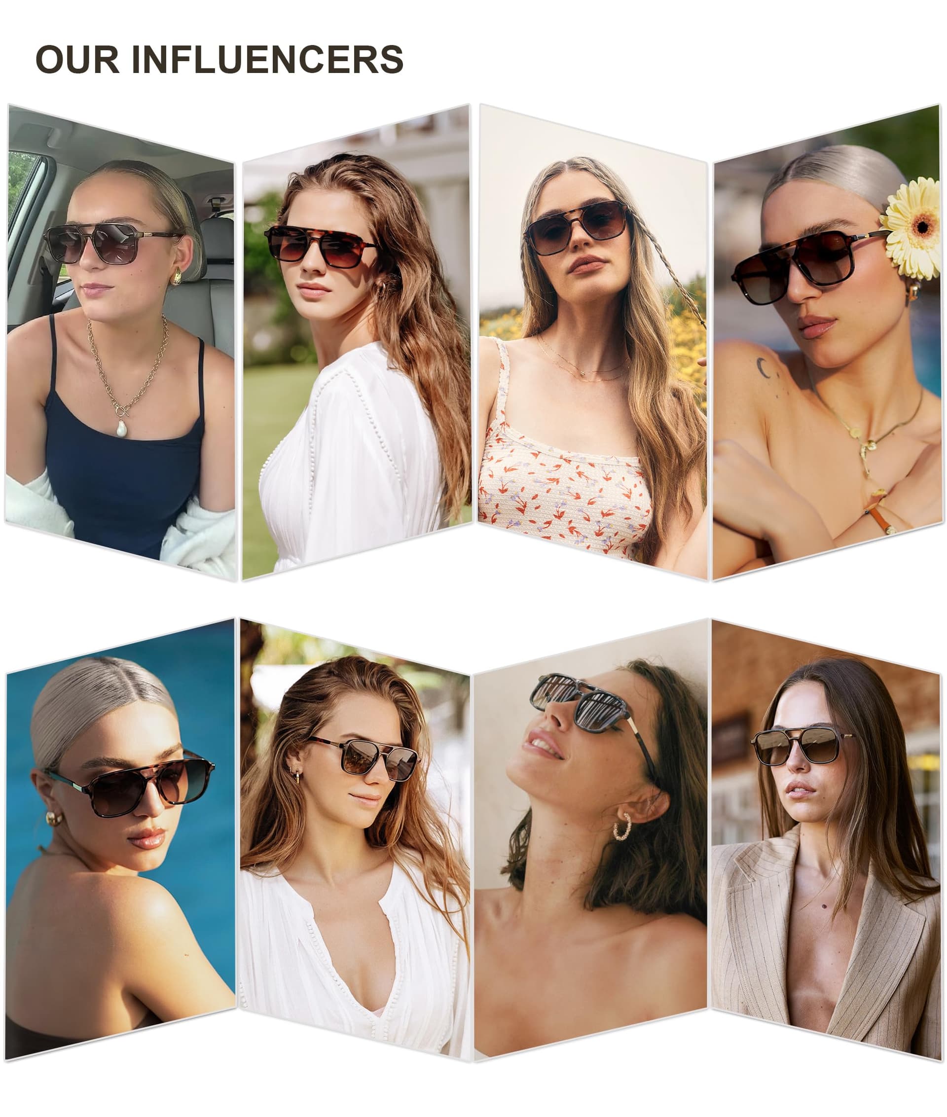 SOJOS Retro Aviator Sunglasses for Women Men, Trendy Rectangle Womens Mens Shades Sun Glasses SJ2202 thumbnail 3