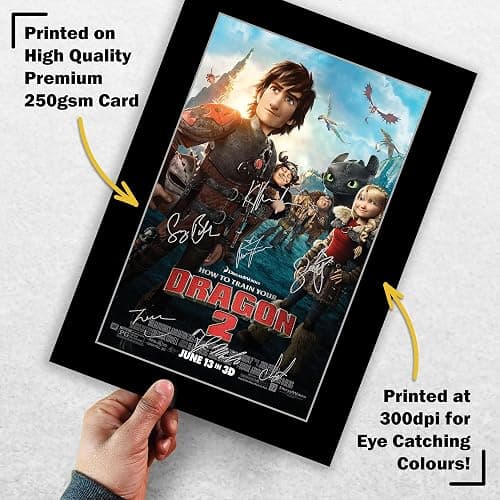 HWC Trading How to Train Your Dragon 2 Gifts Printed Poster Signed Autograph Picture for Movie Memorabilia Fans (ID-003231) - A4 Print Only thumbnail 3