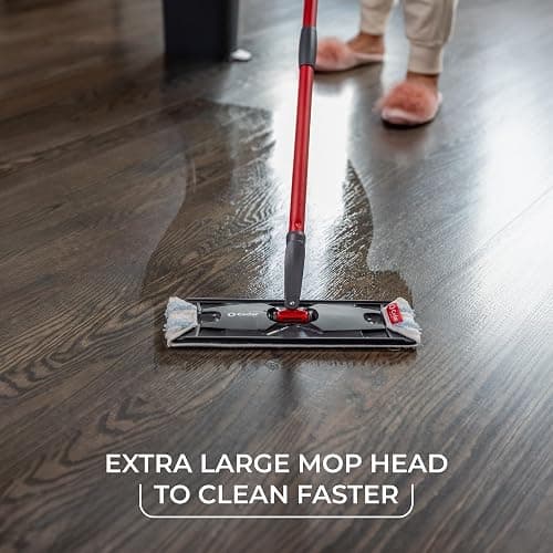 O-Cedar H2prO Flat Mop System | Quick Everyday Cleaning | Dual-Tank Fresh Water System | Machine Washable Reusable Microfiber Mop Pad | Safe on Hardwood, Tile & Vinyl Floors thumbnail 10