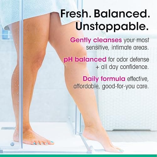 vH essentials, Ph Balanced Daily Feminine Wash, Tea Tree Oil & Prebiotic, 6, Fl Oz, (Pack Of 1) 54306 Clear thumbnail 4
