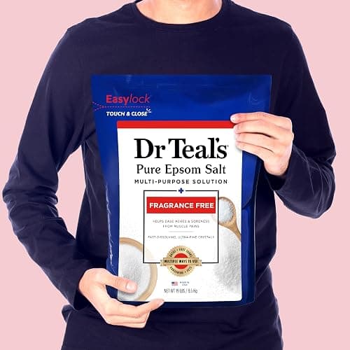Dr Teal's Pure Epsom Salt Bulk Magnesium Sulfate USP, Fragrance Free, 19 lbs thumbnail 7
