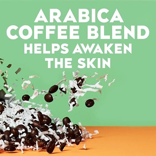 OGX Smoothing + Coconut Coffee Exfoliating Body Scrub with Arabica Coffee & Coconut Oil, Moisturizing Body Wash for Dry Skin, Paraben-Free with Sulfate-Free Surfactants, 19.5 Fl Oz thumbnail 4