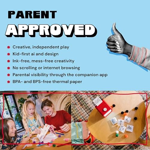 Stickerbox – Voice-Powered Custom Sticker Printer Maker | Ink-Free Thermal Printing Machine | BPA & BPS-free & Kids Safe AI | School Art Gift Stuff for Teens | Mini Sticker Printer for Kids Ages 5+ thumbnail 4