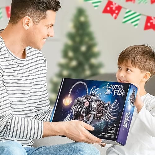 XITALAXU Mechanical Fish Building Sets,Ocean Animal Collection Toy,Adults Home or Office Decor,STEM Building Gift for Teens Boys and Girls 8-14 (1038PCS) thumbnail 7