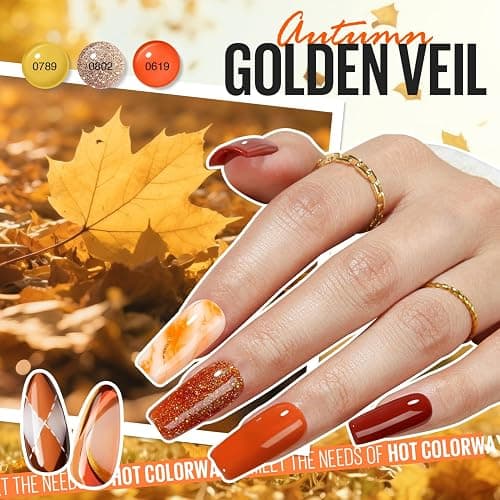 MEFA 46 Pcs Gel Nail Polish Set, 42 Colors All Seasons Gel Polish Set Colorful Begginer Kit Kit with Base Coat & Glossy/Matte Top Coat, Nail Art Manicure Salon DIY Gifts for Girls thumbnail 5