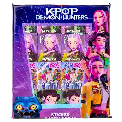 Kpop Demon Hunters™ Sticker Party Packs - 16 Boxes with 5 Stickers Each, Great Kpop Demon Hunters Party Favors, Valentine's Day, Kids Birthday Gifts, Official K Pop Merch thumbnail 7